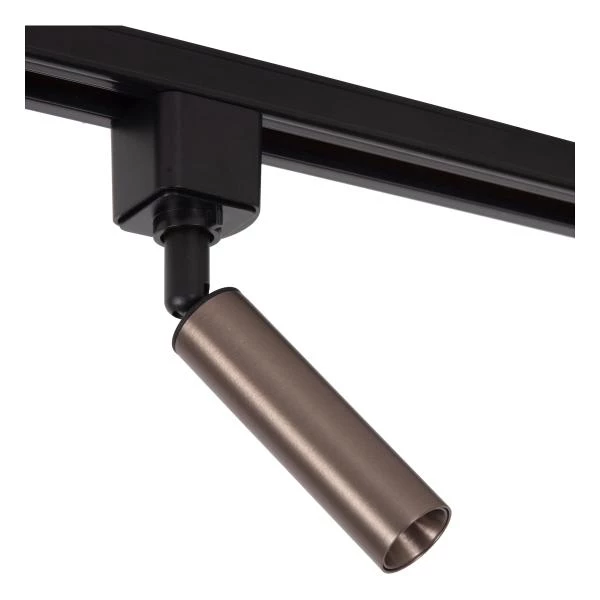 Lucide TRACK KEONI Track spot - 1-circuit Track lighting system - 1xG9- Coffee (Extension) - turned off